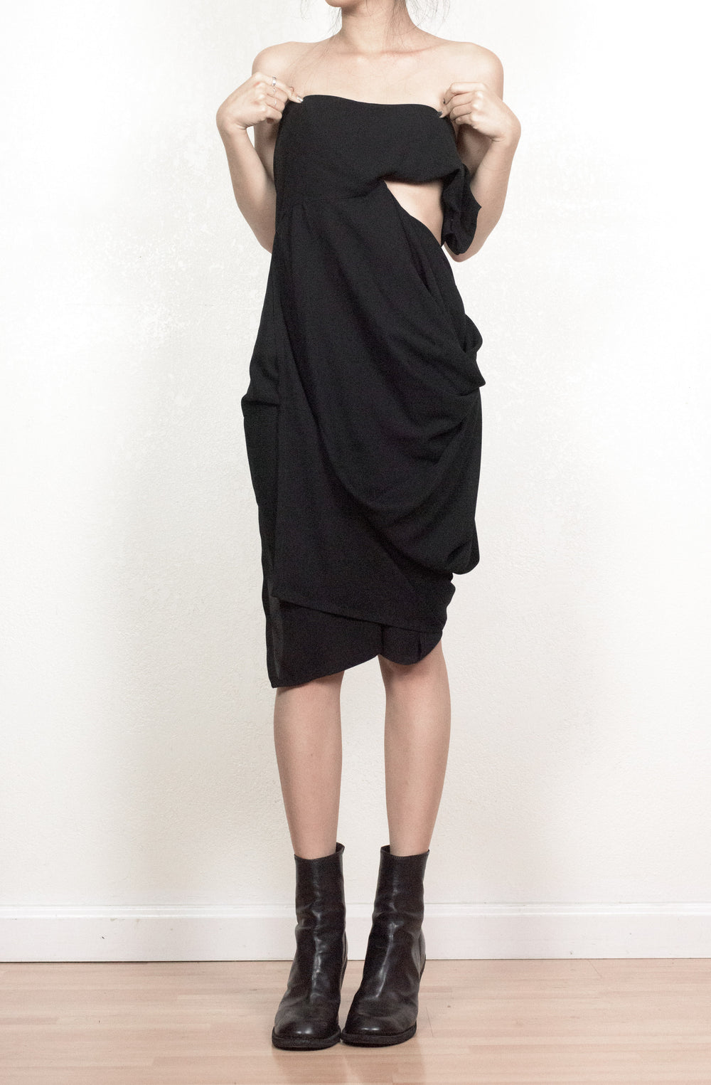 Junya Watanabe Draped Deformation Tube Top Dress