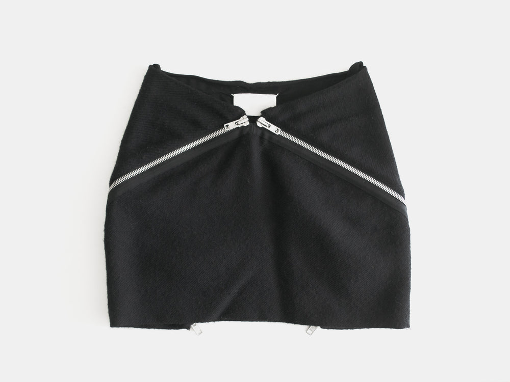 Maison Martin Margiela AW08 Double Zip Mini Skirt