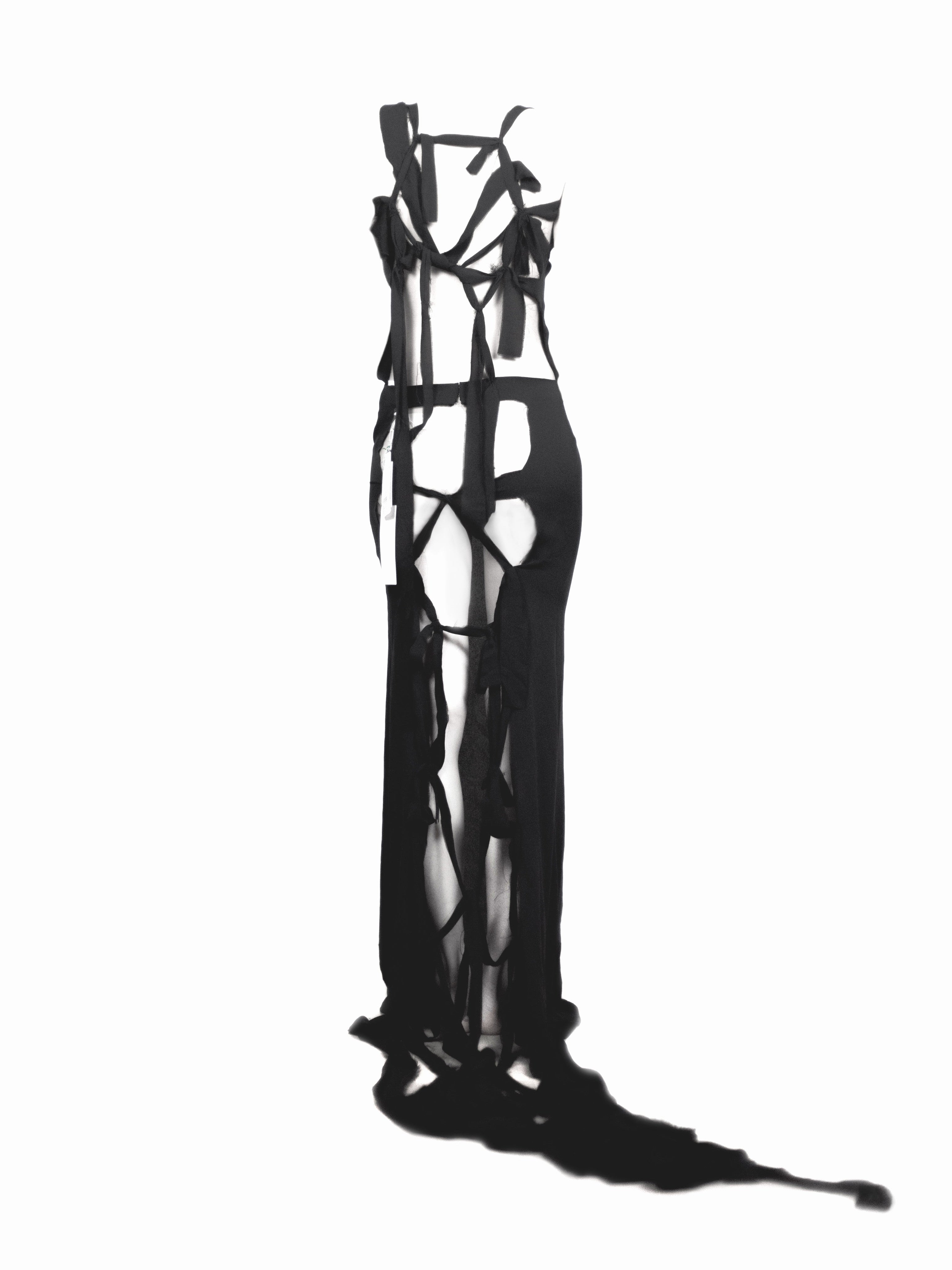 Maison Martin Margiela black zipper jacket — spring 2001
