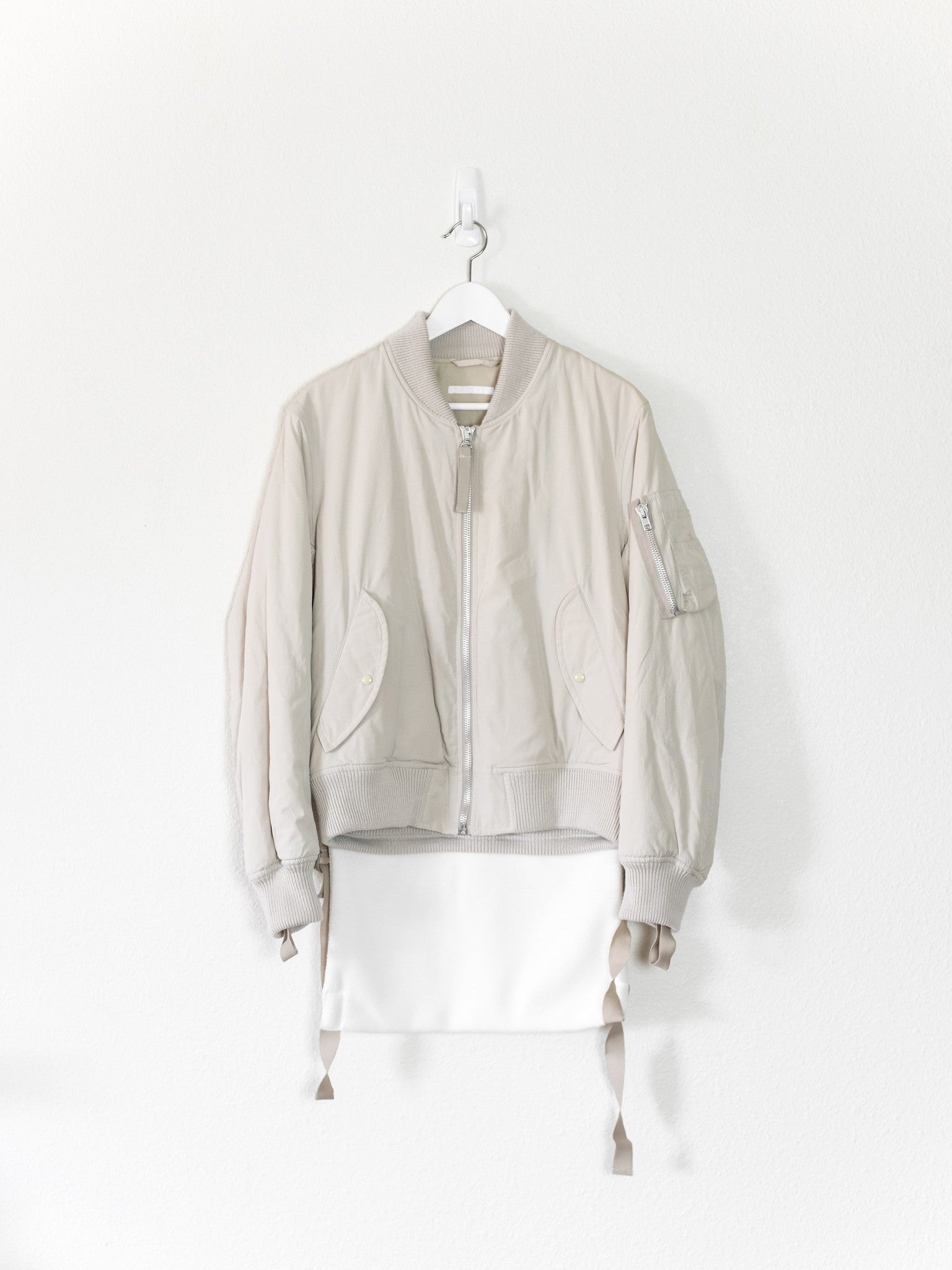 Helmut Lang SS99 Resin Coated High Collar MA-1 Bomber – HUIBEN