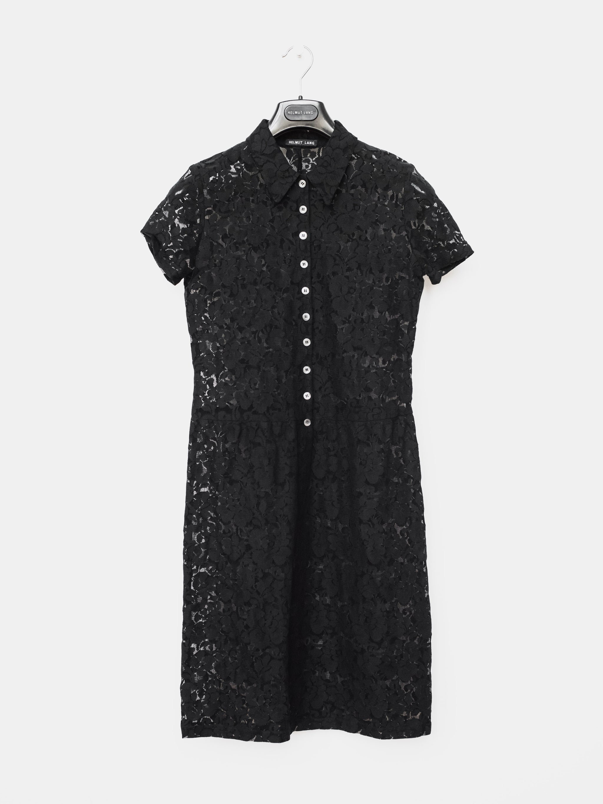 Helmut Lang SS96 Short Sleeve Floral Lace Dress HUIBEN Helmut Lang SS96 Short Sleeve Floral Lace Dress HUIBEN