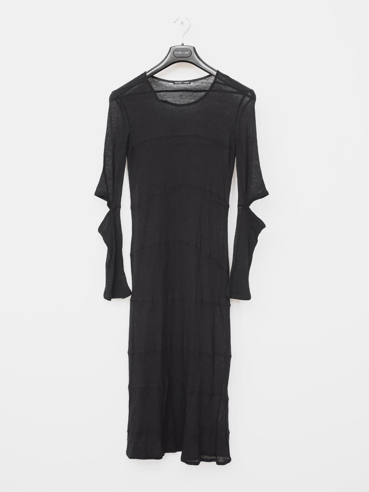 Helmut Lang AW96 Sheer Slashed Elbow Dress