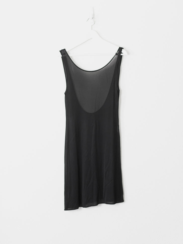 Yohji Yamamoto Semi Sheer Backless Dress