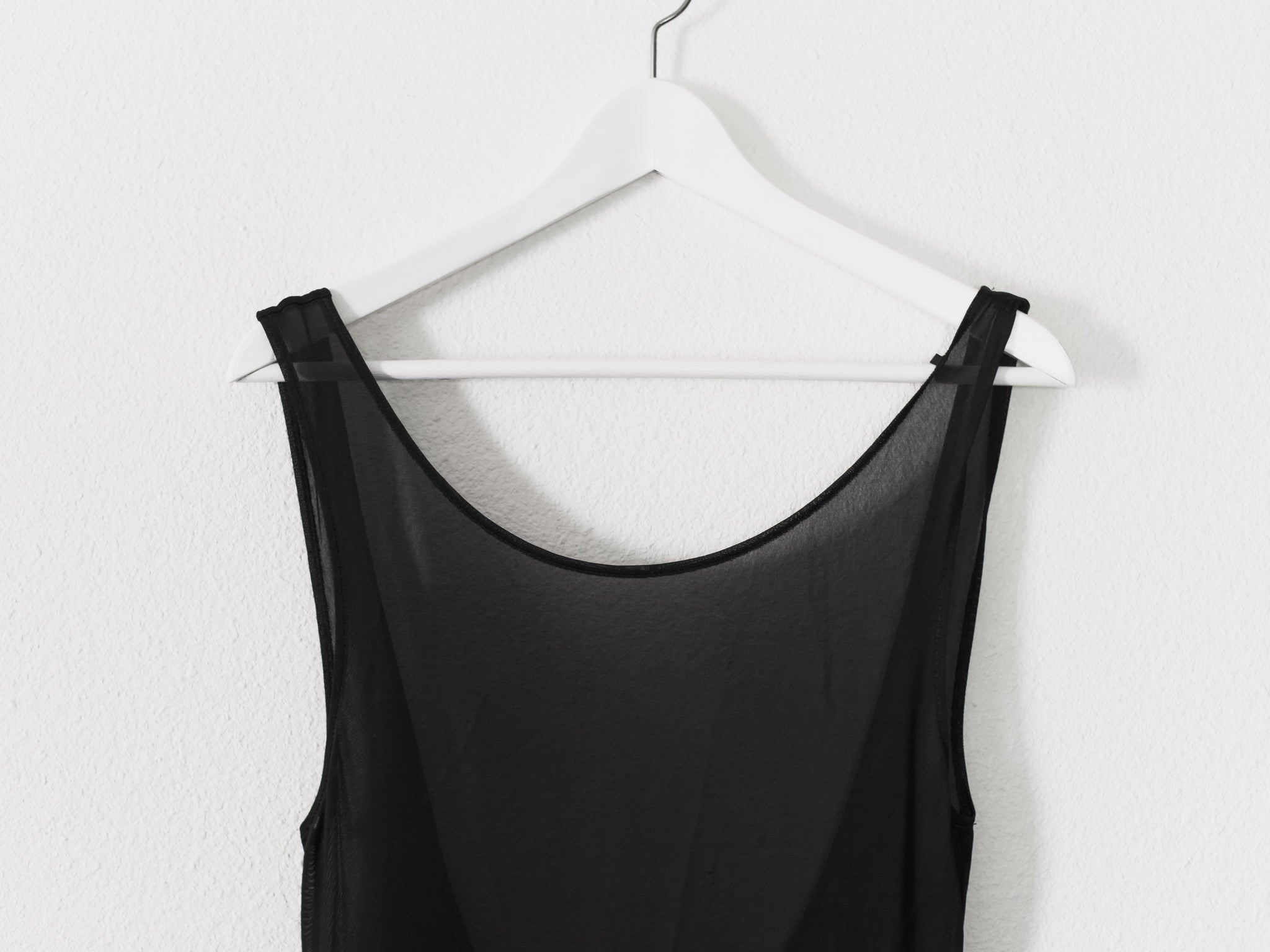 Yohji Yamamoto Semi Sheer Backless Dress HUIBEN Yohji Yamamoto Semi Sheer Backless Dress HUIBEN