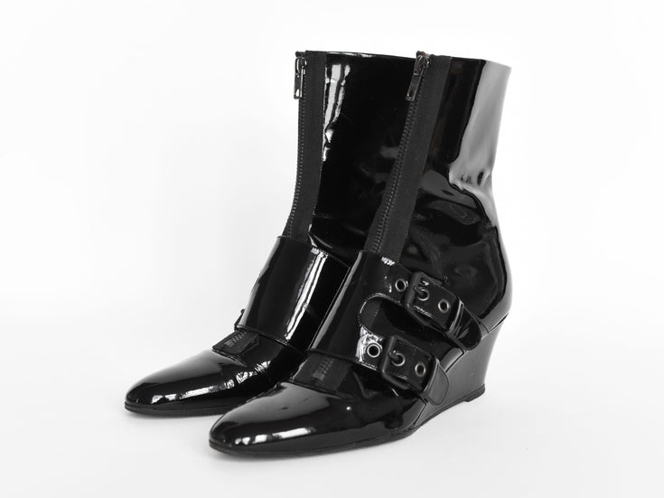 Helmut Lang AW03 Combat Wedge Boots
