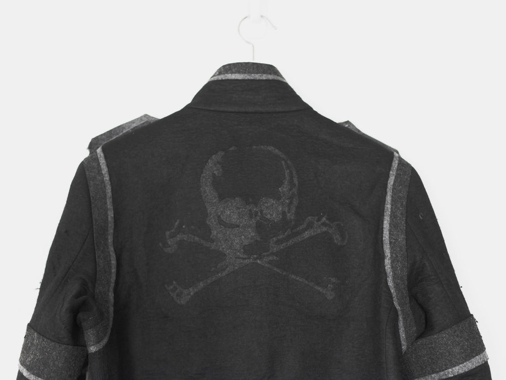 Undercover AW05 Arts and Crafts Skull Felt Wool Jacket