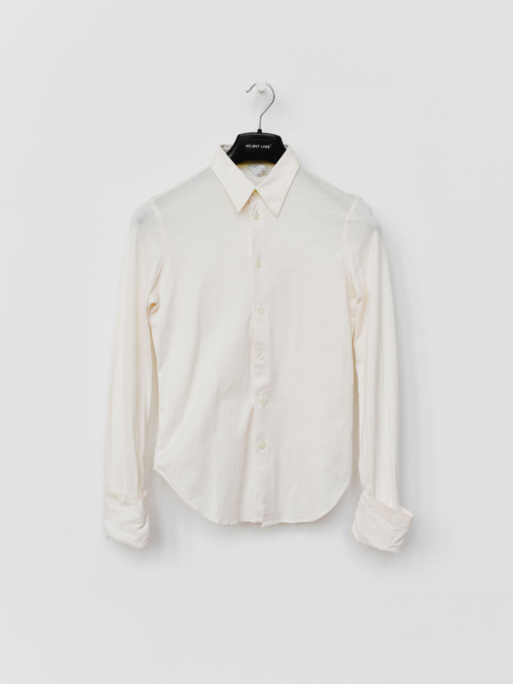 Helmut Lang 00s Foldover Cuff Button Shirt