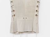 Helmut Lang SS01 Lace Up Corset Zip Tank