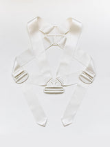 Helmut Lang AW03 Safety Cage Parachute Harness Silk Facsimile Cream