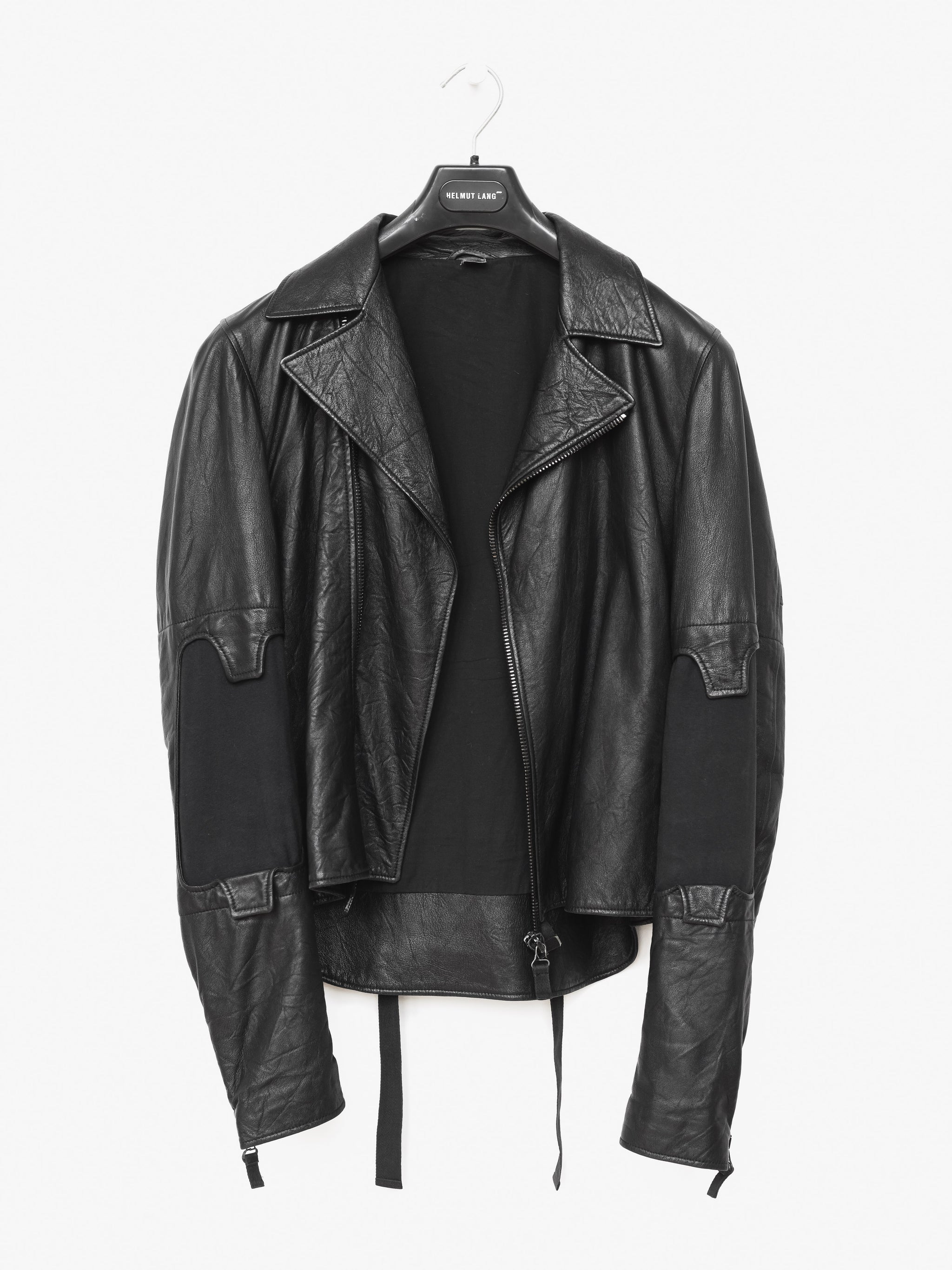 ファッションHelmut Lang 2003ss leather zip tie