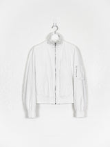 Helmut Lang SS99 Resin Coated High Collar MA-1 Bomber