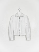 Helmut Lang SS99 Resin Coated High Collar MA-1 Bomber