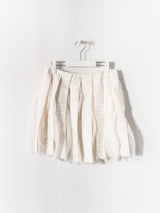 Sacai Silk & Wool Pleated Tulle Skirt