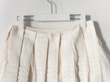 Sacai Silk & Wool Pleated Tulle Skirt