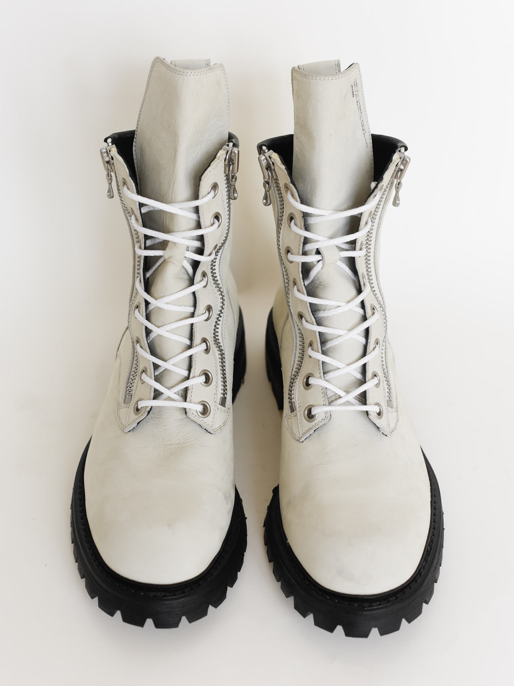 Julius SS19 Ivory Combat Boots