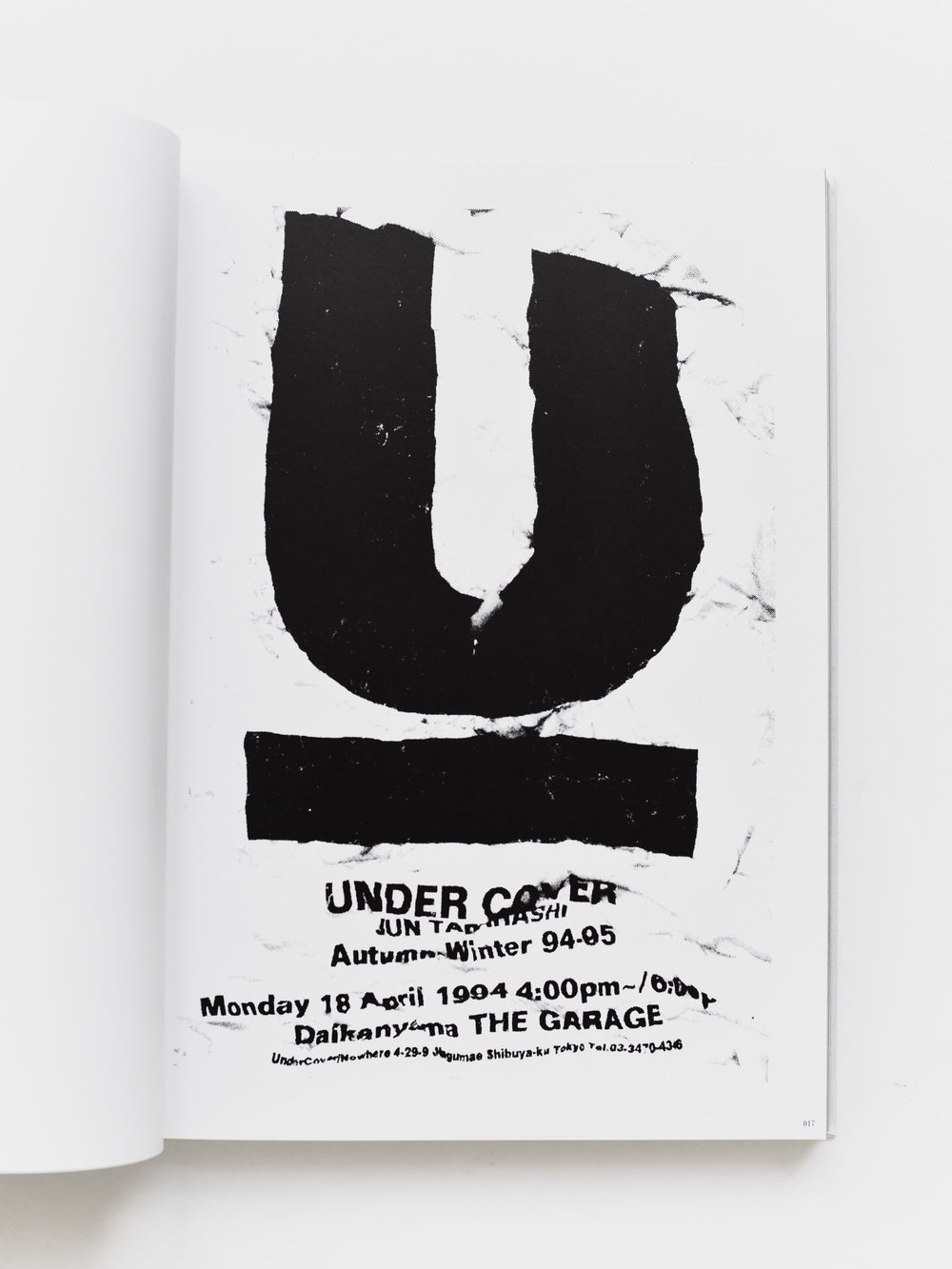 Undercover T-Graphics History of Undercover Book