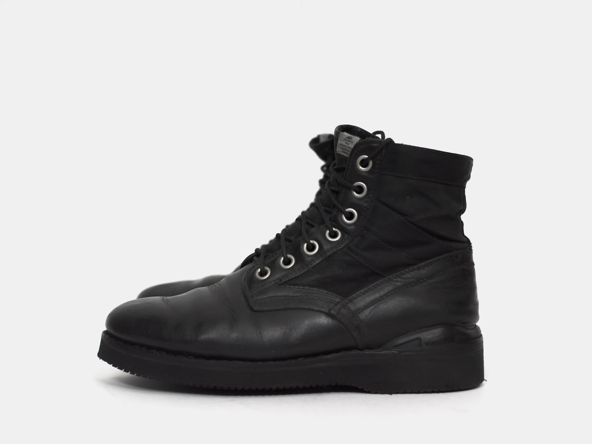 Visvim 7 Hole 73-Folk Black Overdye Boots – HUIBEN