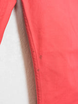 Helmut Lang Red Silk Denim Jeans