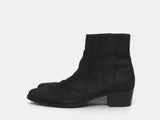 Helmut Lang 00s Perch Leather Cuban Heel Boots