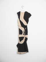 Helmut Lang SS05 Asymmetric Twisted Dress