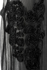 Comme des Garçons 1994 Sheer Sculptural Floral Dress