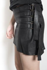 Ann Demeulemeester SS03 Leather Strap Skirt