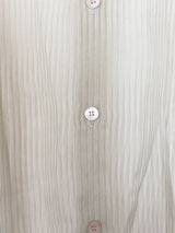 Helmut Lang SS02 Transparent Silk Striped Button Shirt