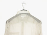 Helmut Lang SS02 Transparent Silk Striped Button Shirt