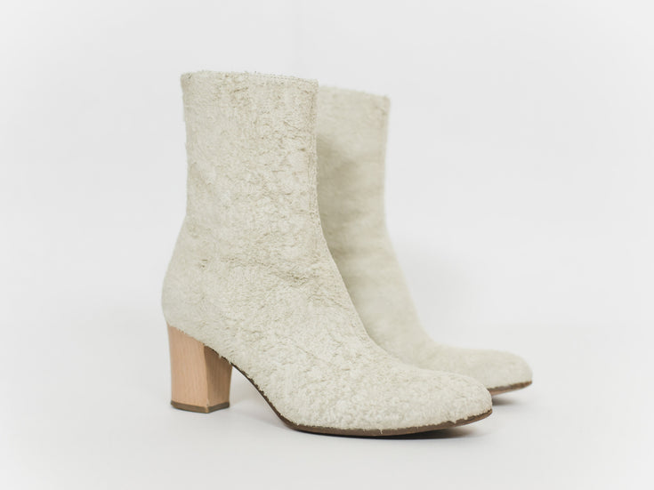 Helmut Lang AW02 Roughout Suede Booties