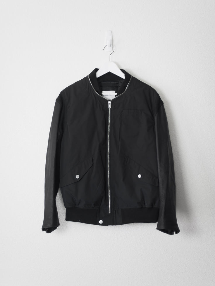 Undercover AW11 Mirror Leather Sleeve Ma-1 Bomber