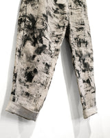 Yohji Yamamoto Pour Homme Hand-Painted Linen Trousers