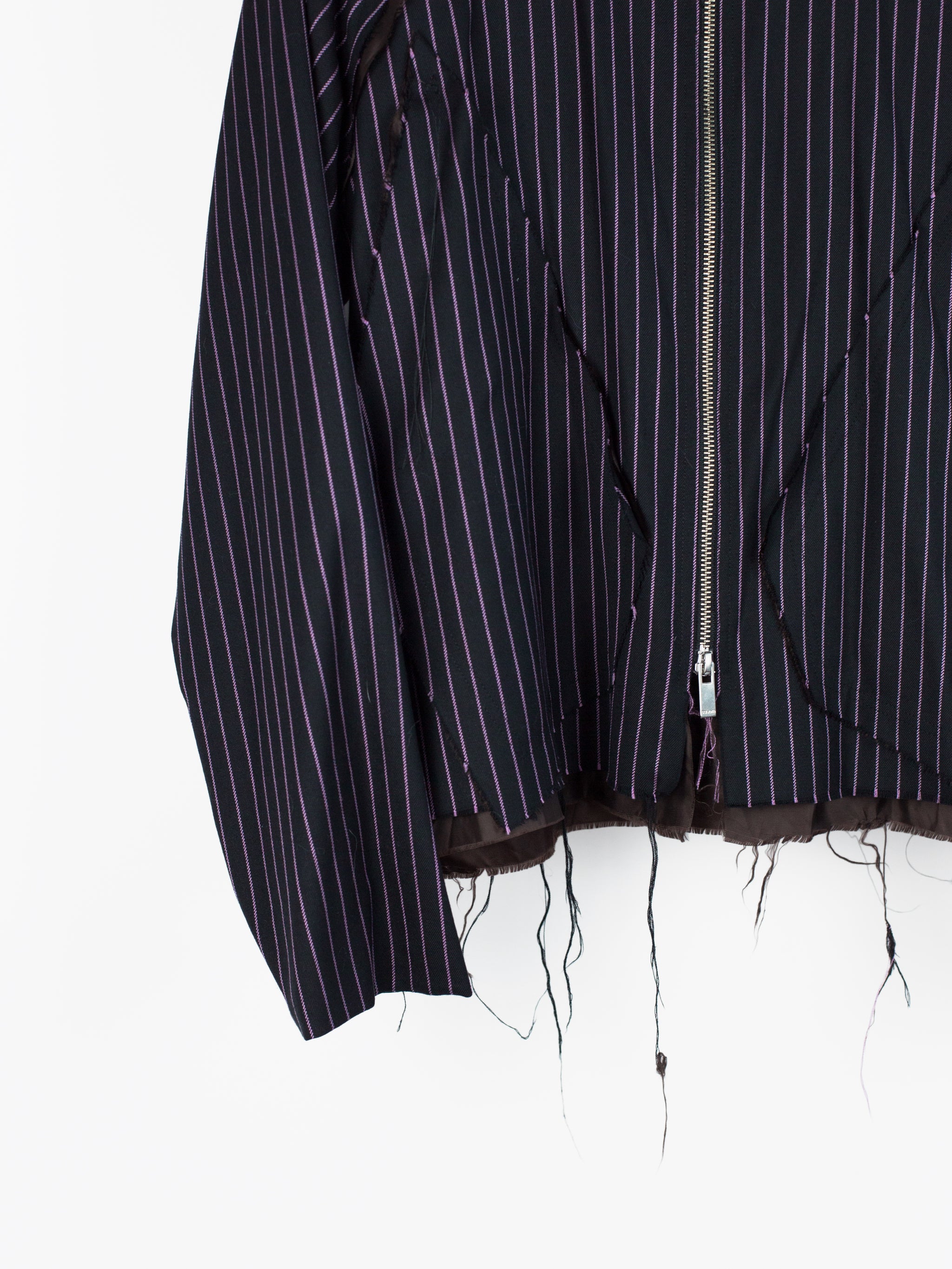 Sulvam AW18 Stripe Gabardine Swing Jacket – HUIBEN