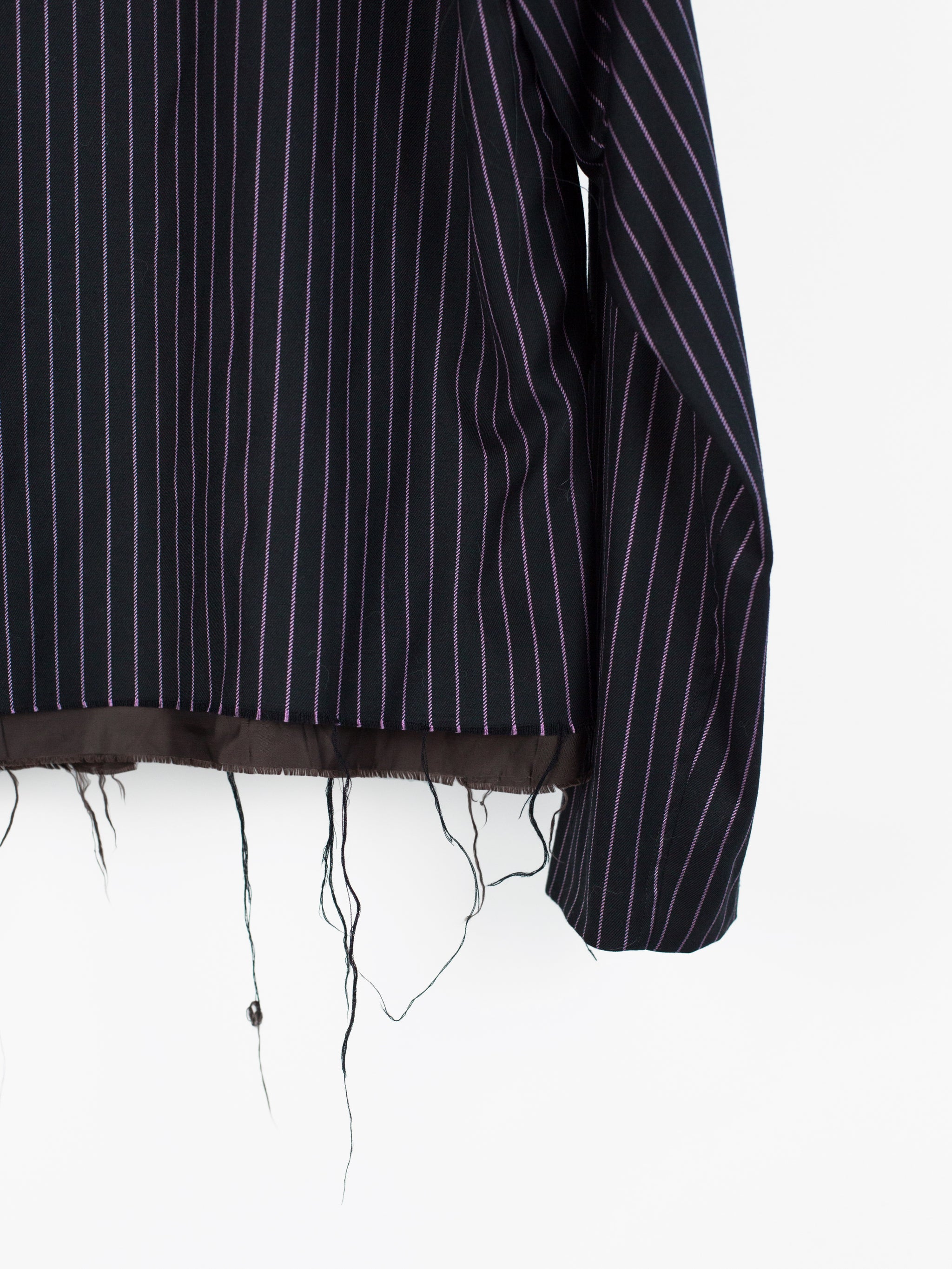 Sulvam AW18 Stripe Gabardine Swing Jacket – HUIBEN