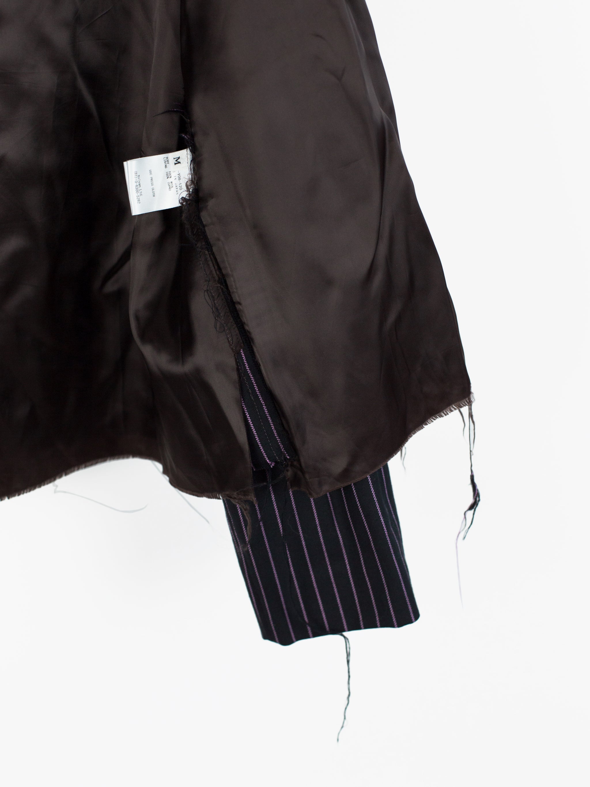 Sulvam AW18 Stripe Gabardine Swing Jacket – HUIBEN