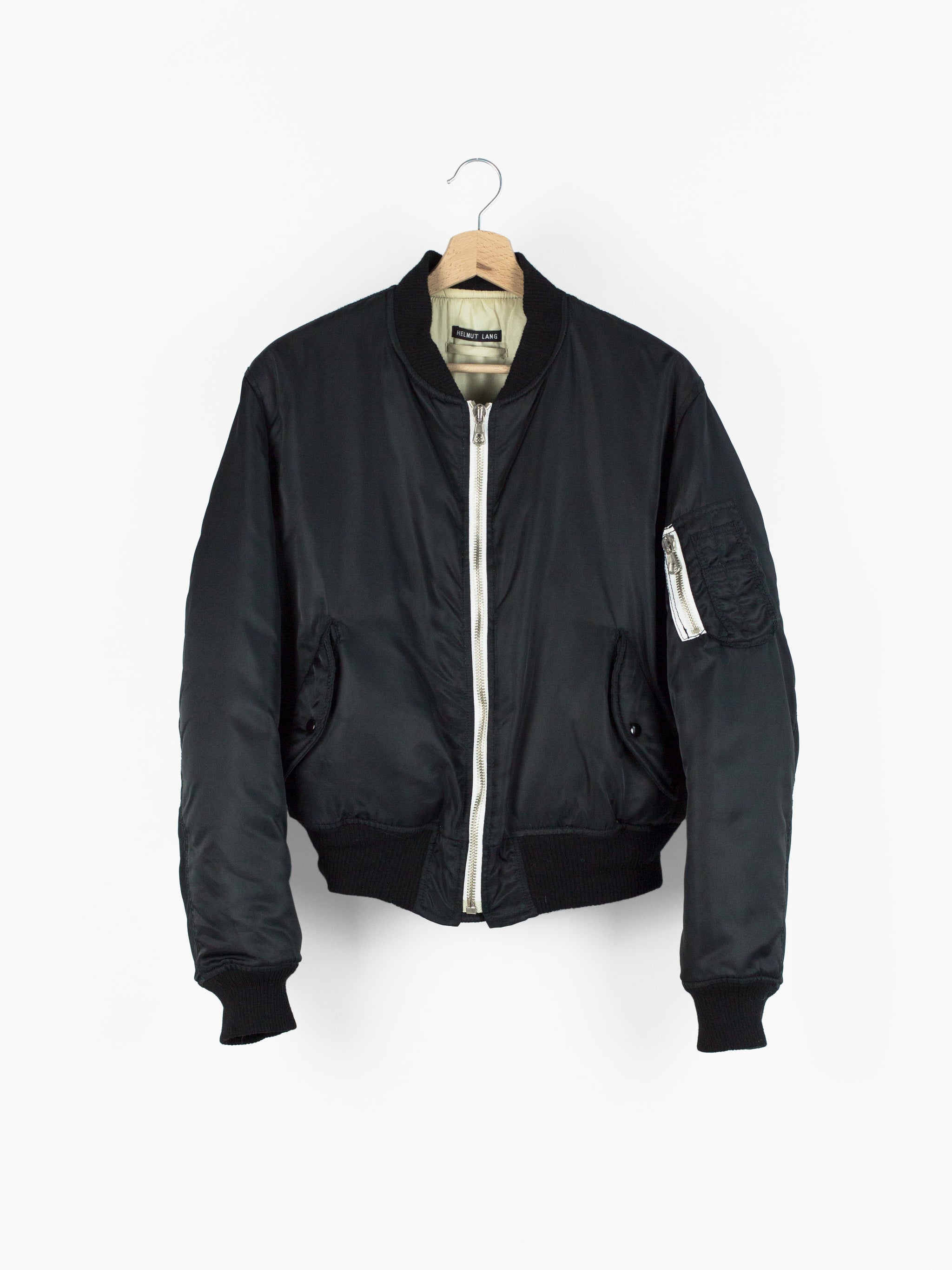 Helmut Lang AW97 Nylon Satin Ma-1 Bomber – HUIBEN