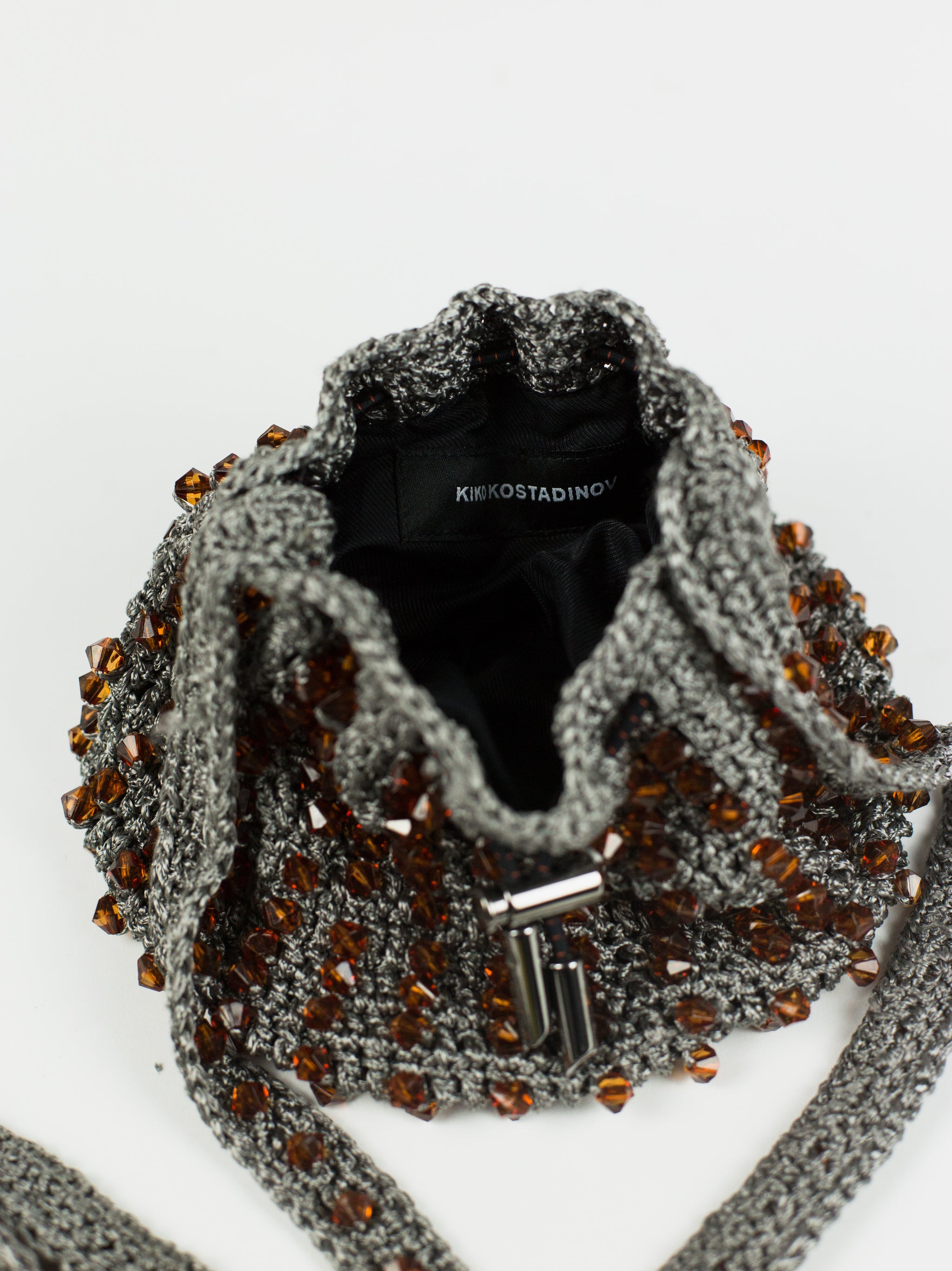 お値下げ kiko kostadinov crochet beaded bag-