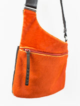 Prada Orange Pony-Hair Sidebag