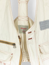 Dézert 90s White Cotton Cargo Vest