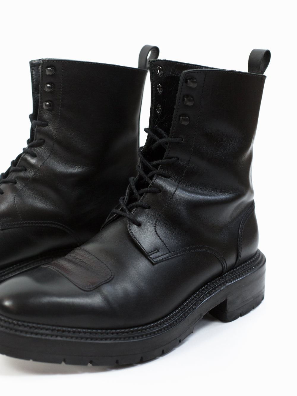 Yang Li Triple Welted Patch Derby Boot