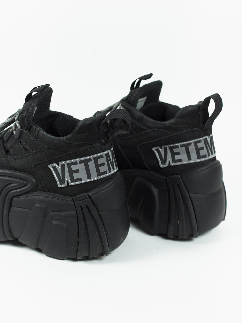 Vetements AW18 SWEAR Nubuck Platform Sneakers