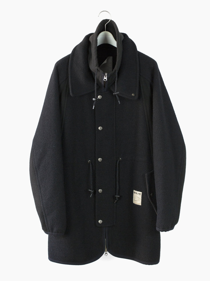 Final Home 90s Wool/Fleece Double Collar Coat