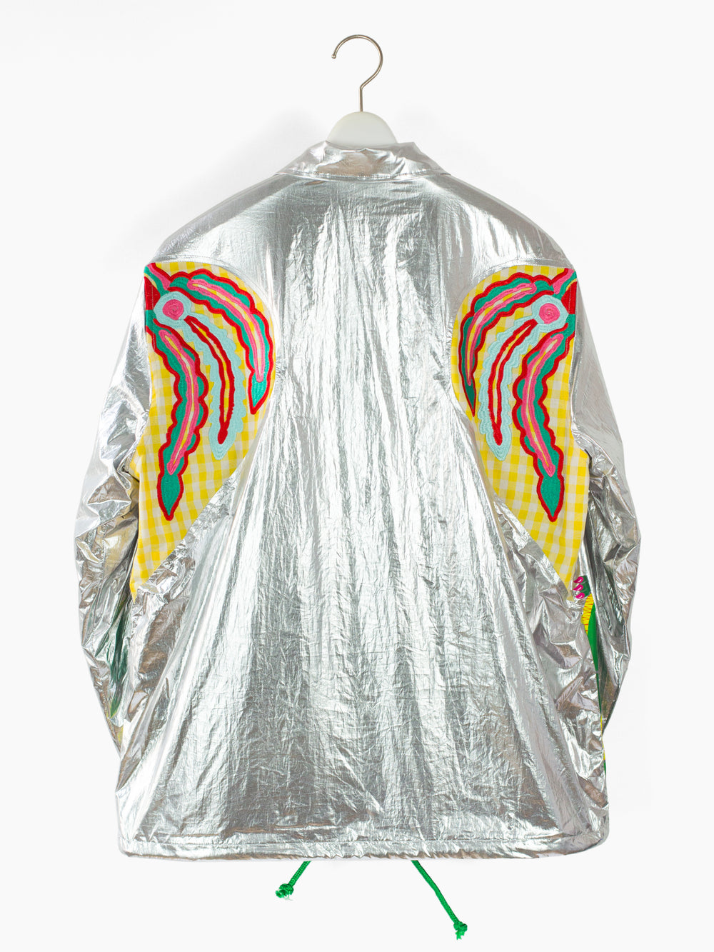 Penultimate SS22 Silver Adorned Coach's Jacket