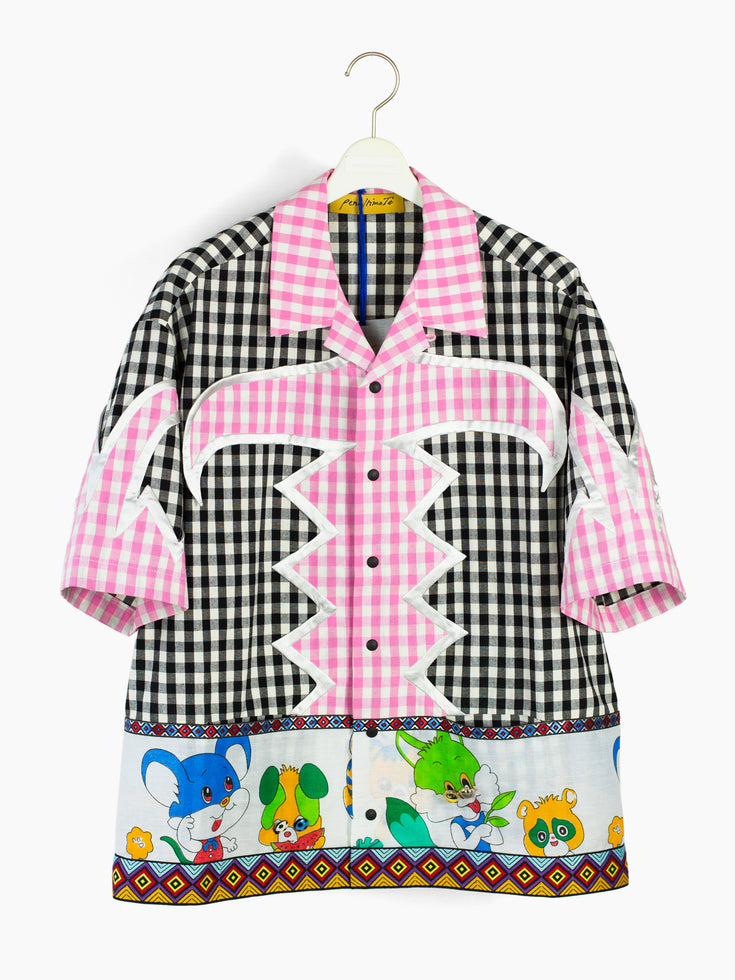 Penultimate SS22 Gingham/Comic Camp Collar Shirt