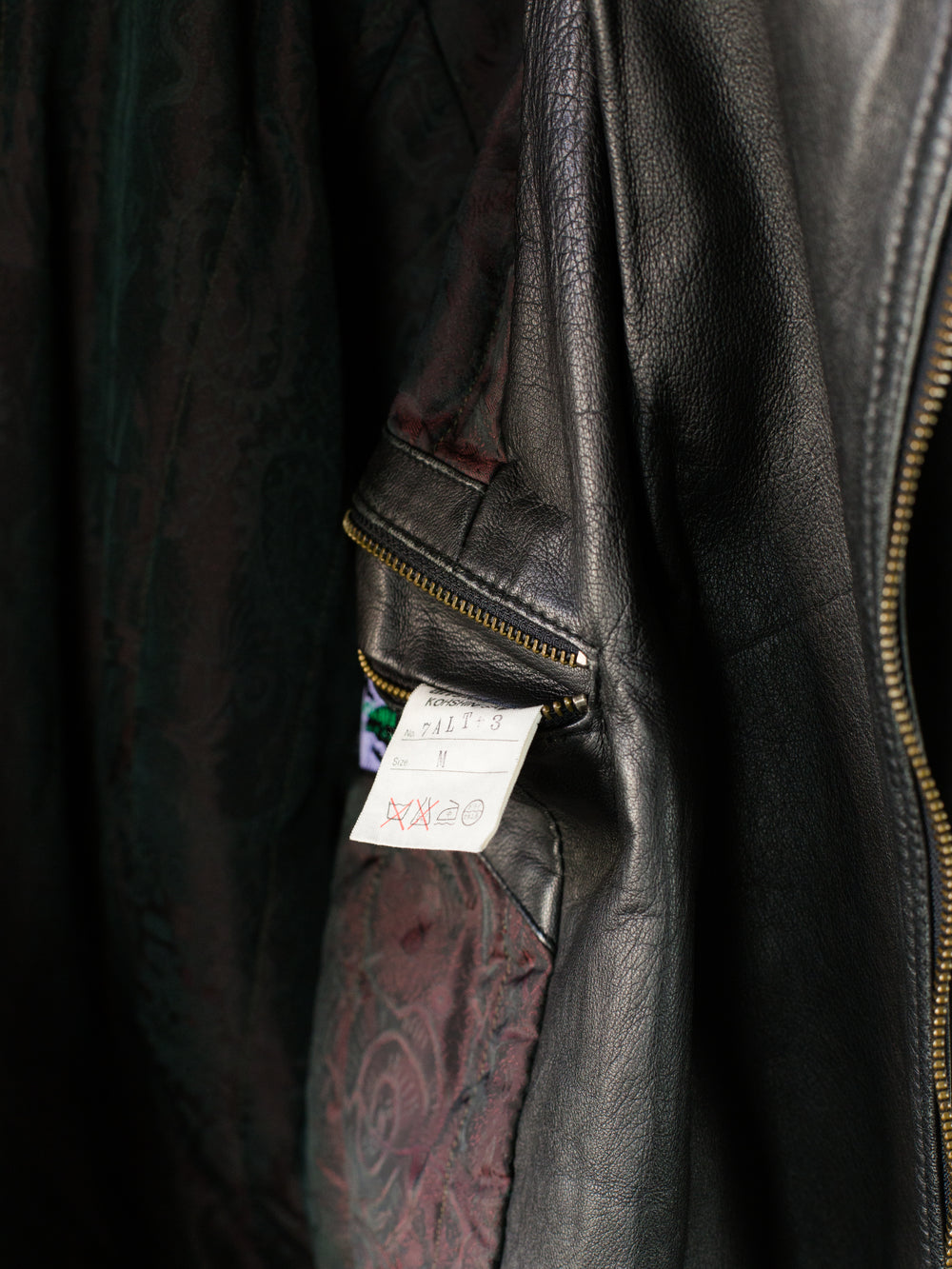 Arrston Volaju by Kohshin Satoh 80s Shoulder Strap Armzip Leather Jacket