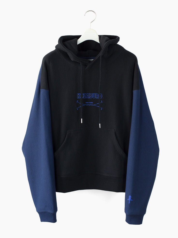 Kozaburo SS22 3-Tone Gusseted Boxy Hoodie