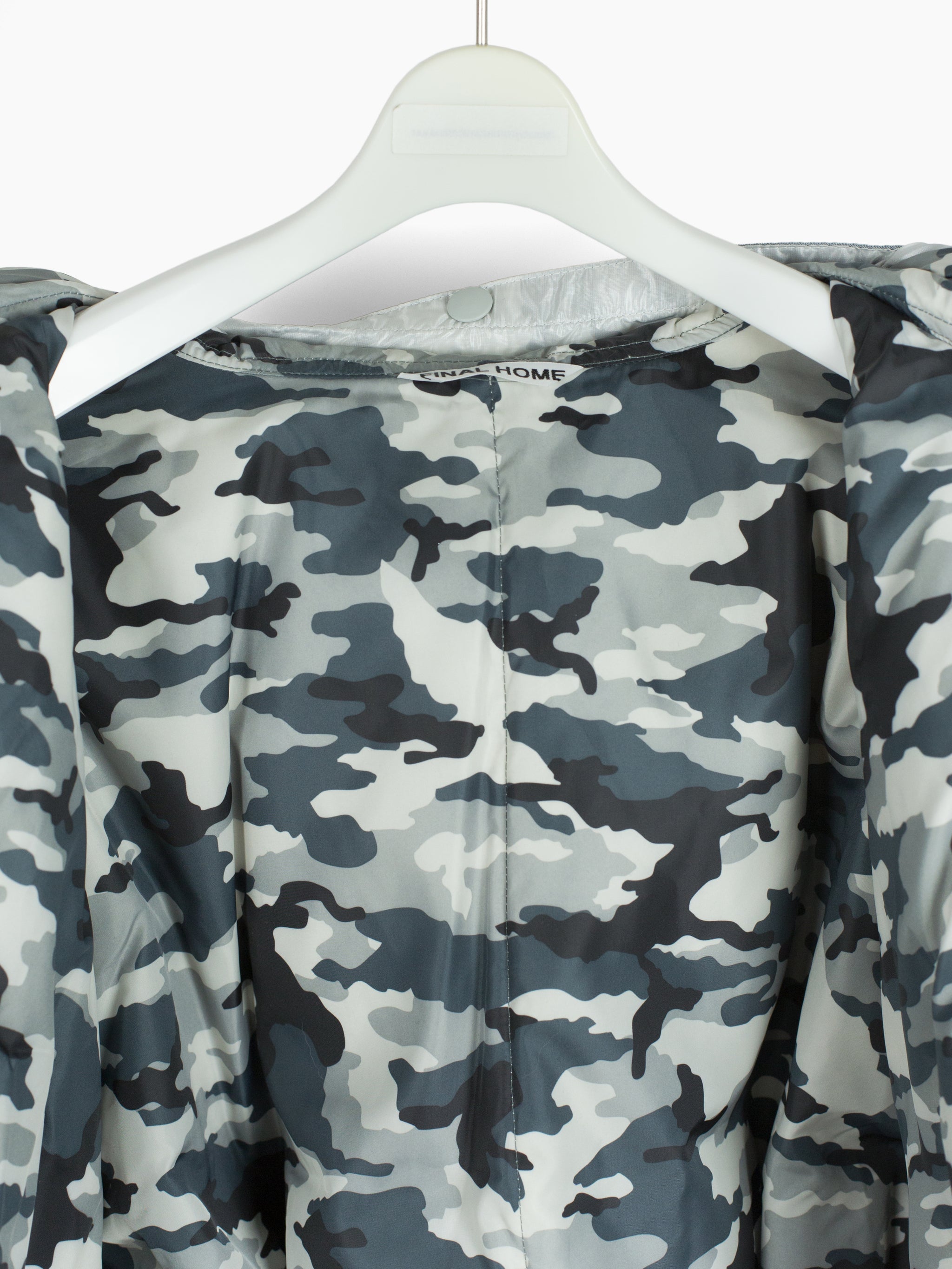 90s white and grey snow camo bomber top jacket