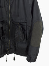 Le Monde Entier 90s Black Nylon Fishing Jacket