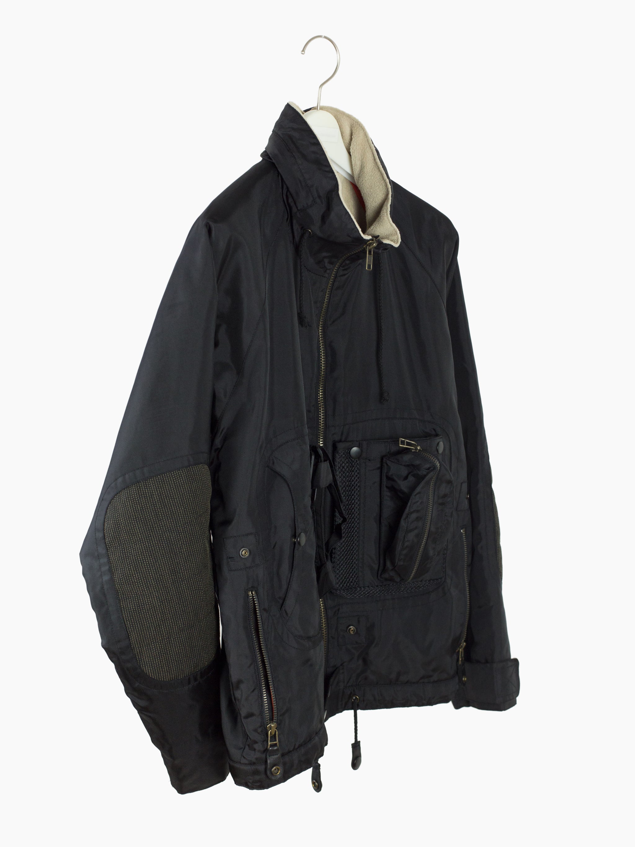 Le Monde Entier 90s Black Nylon Fishing Jacket – HUIBEN