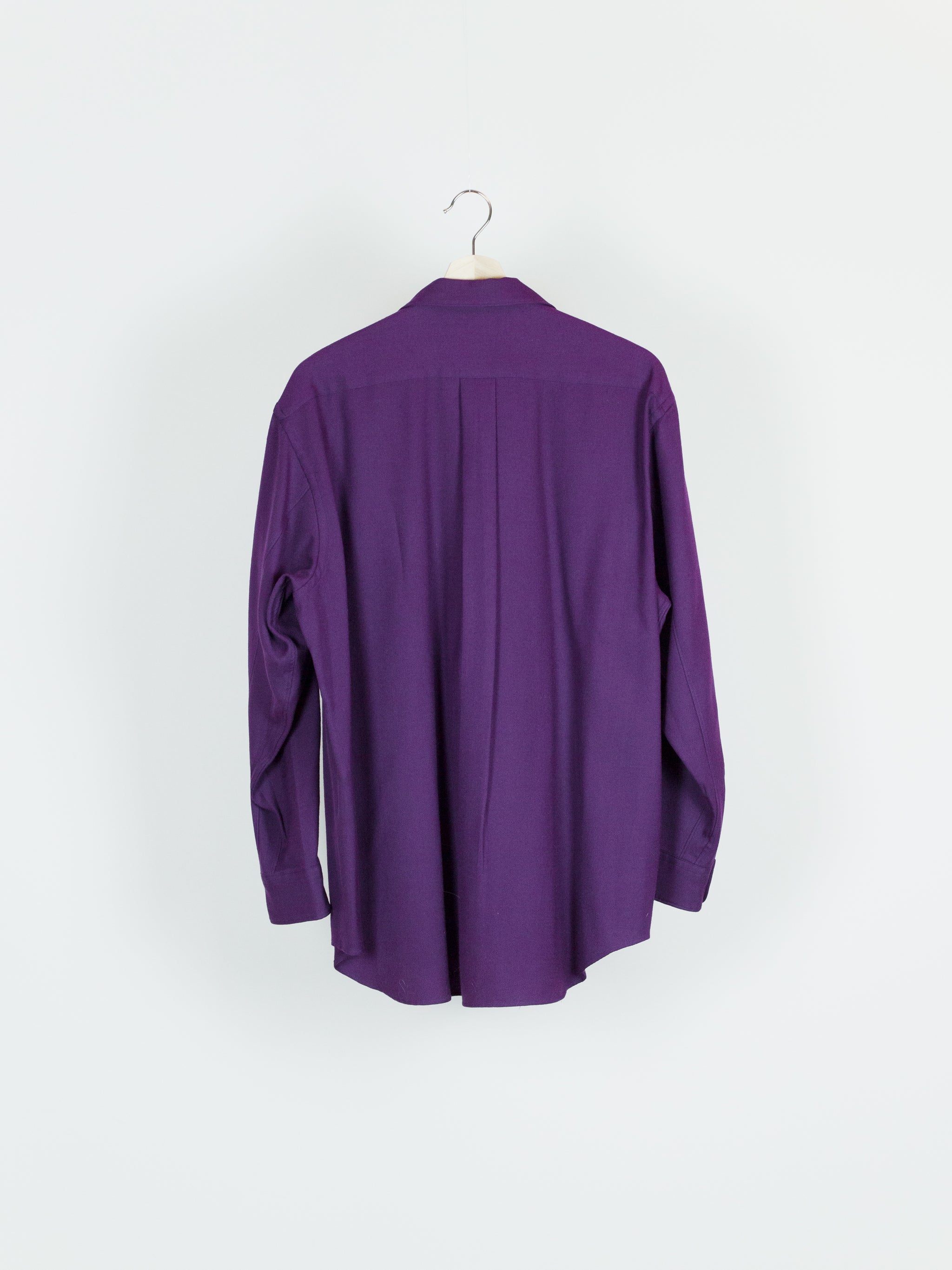 Comme des Garçons Homme Plus AW89 Purple Wool Twill Shirt – HUIBEN