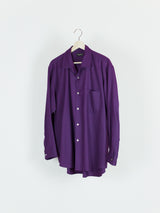 Comme des Garçons Homme Plus AW89 Purple Wool Twill Shirt